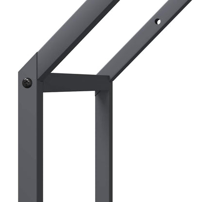 Brandhoutrek 40x25x90 cm koudgewalst staal antracietkleurig