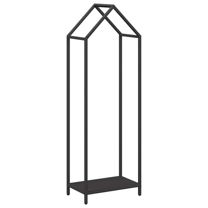 Brandhoutrek 40x25x120 cm koudgewalst staal zwart