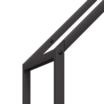 Brandhoutrek 40x25x120 cm koudgewalst staal zwart