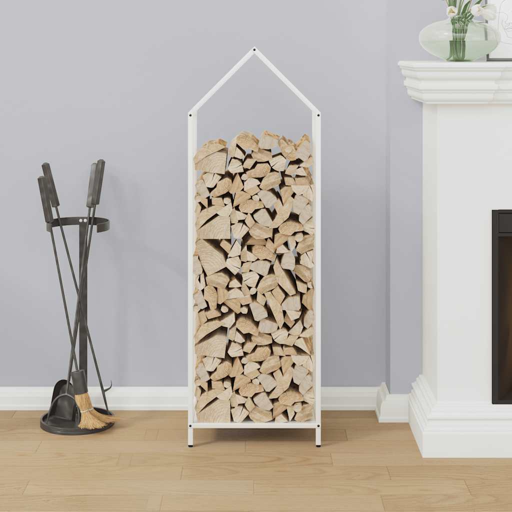 Brandhoutrek 40x25x120 cm koudgewalst staal wit