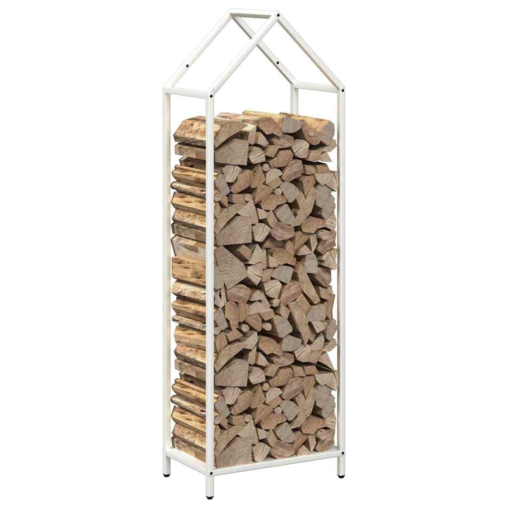 Brandhoutrek 40x25x120 cm koudgewalst staal wit