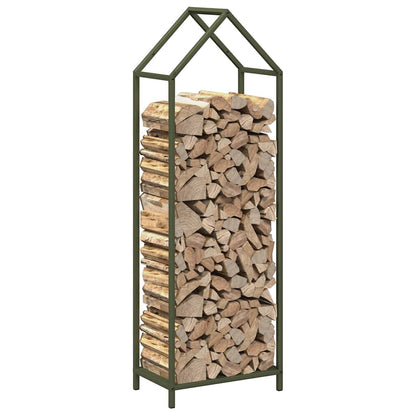 Brandhoutrek 40x25x120 cm koudgewalst staal olijfgroen
