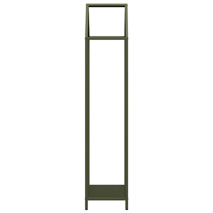 Brandhoutrek 40x25x120 cm koudgewalst staal olijfgroen