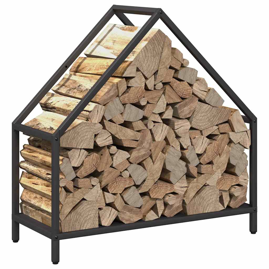 Brandhoutrek 60x25x60 cm koudgewalst staal zwart