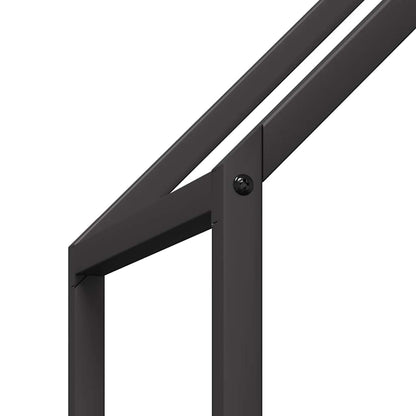 Brandhoutrek 60x25x60 cm koudgewalst staal zwart