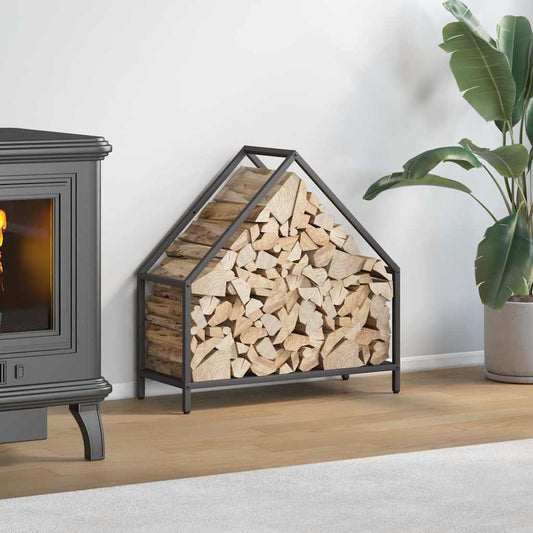 Brandhoutrek 60x25x60 cm koudgewalst staal zwart