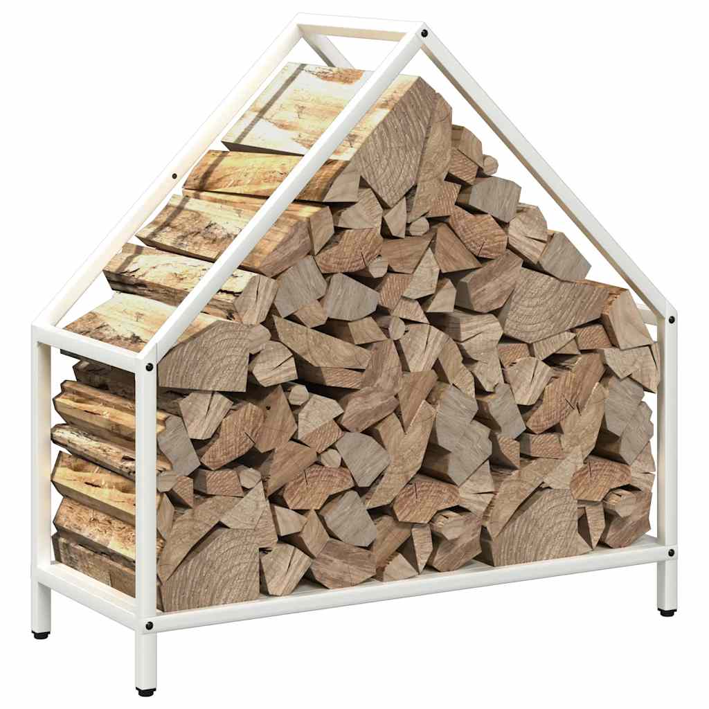 Brandhoutrek 60x25x60 cm koudgewalst staal wit