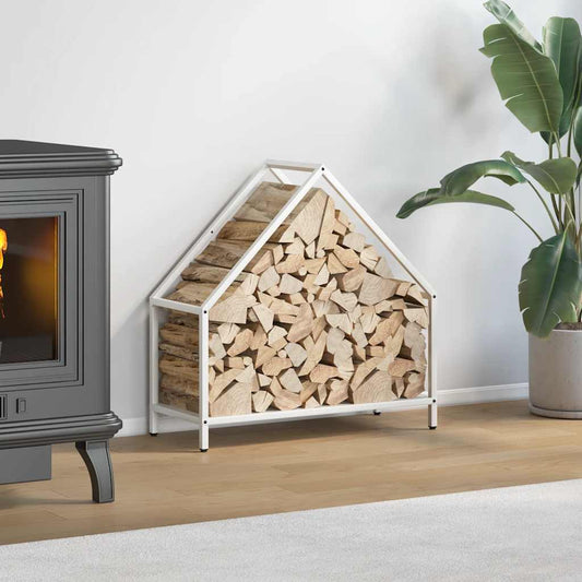Brandhoutrek 60x25x60 cm koudgewalst staal wit