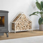 Brandhoutrek 60x25x60 cm koudgewalst staal wit