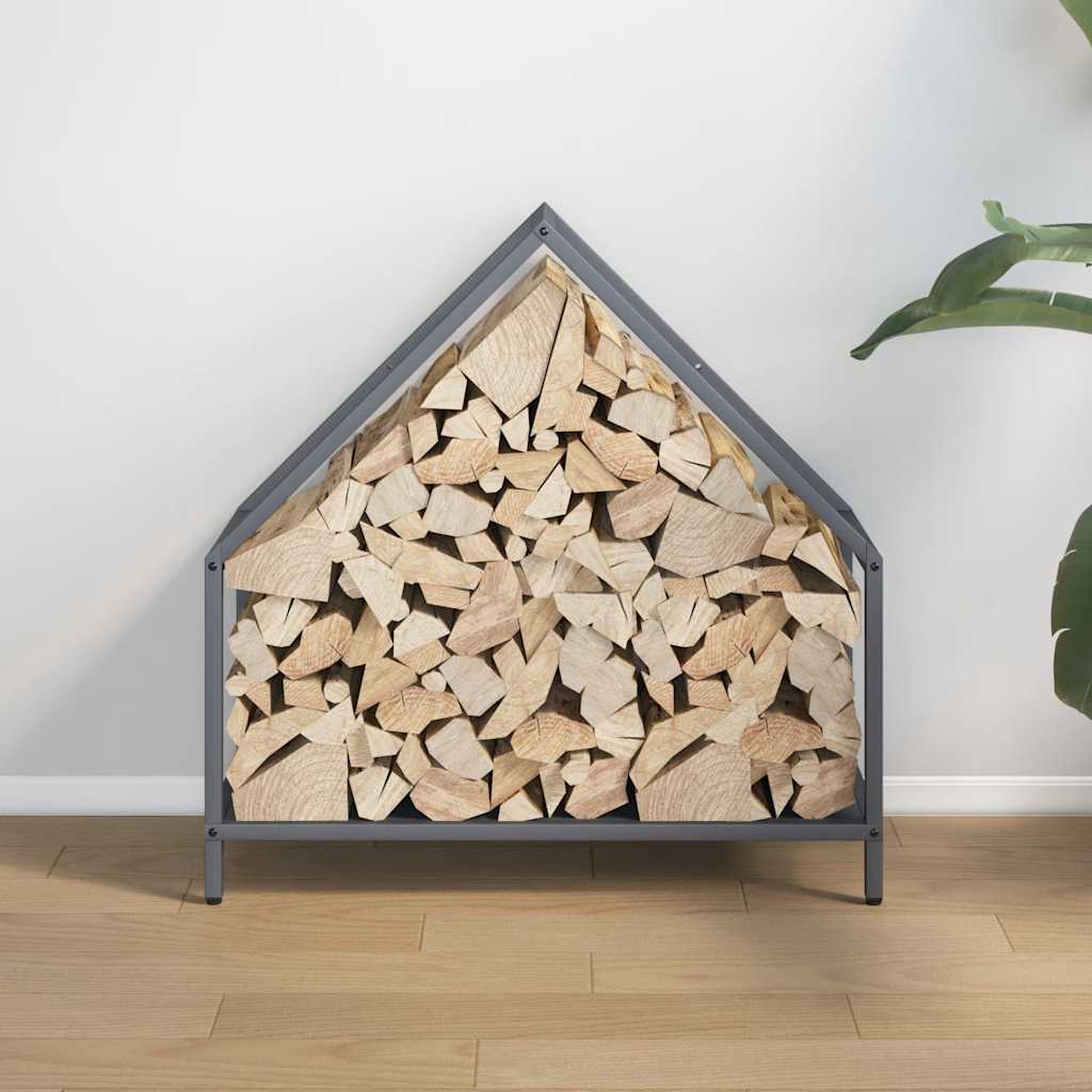 Brandhoutrek 60x25x60 cm koudgewalst staal antracietkleurig