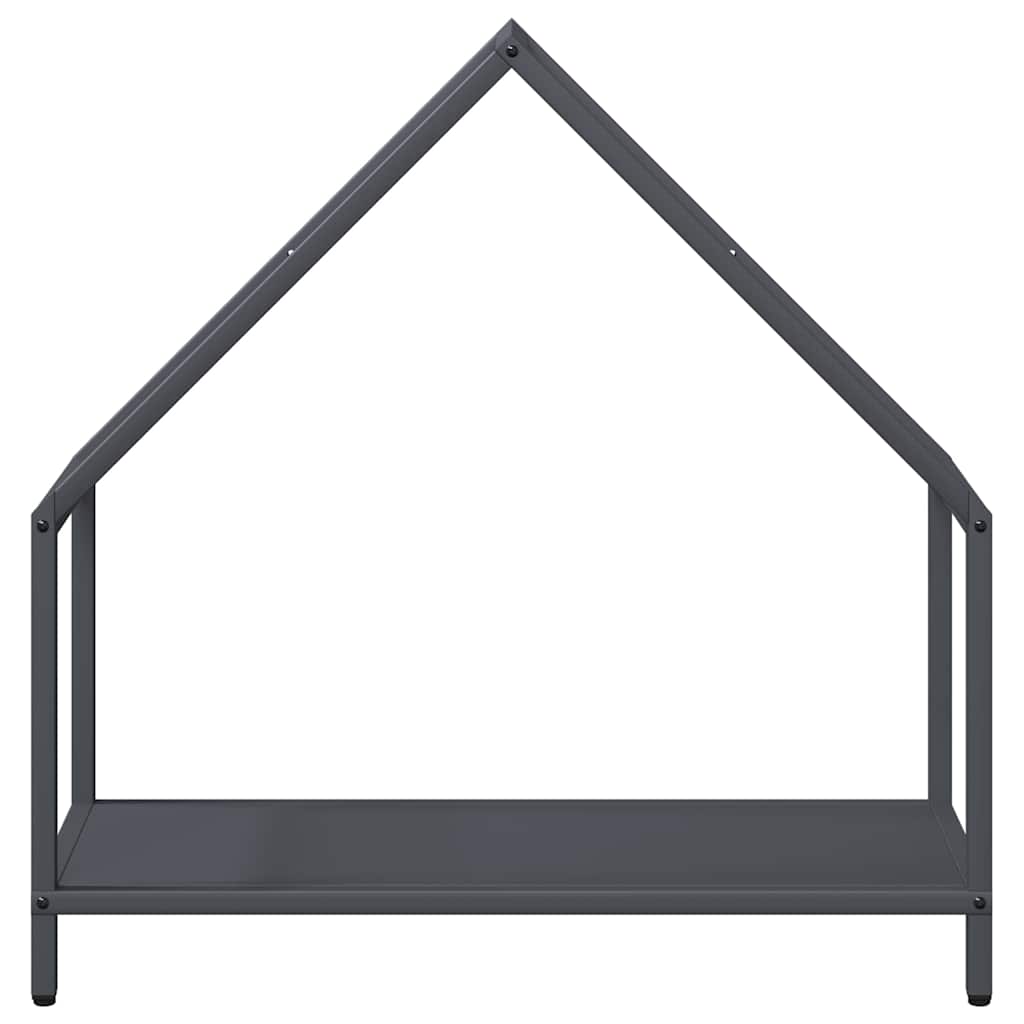 Brandhoutrek 60x25x60 cm koudgewalst staal antracietkleurig