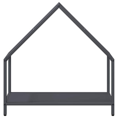 Brandhoutrek 60x25x60 cm koudgewalst staal antracietkleurig