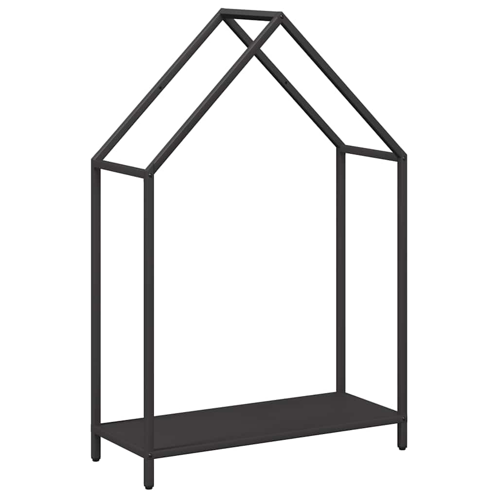 Brandhoutrek 60x25x90 cm koudgewalst staal zwart