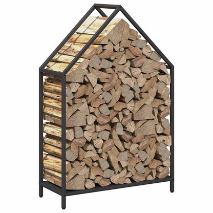 Brandhoutrek 60x25x90 cm koudgewalst staal zwart