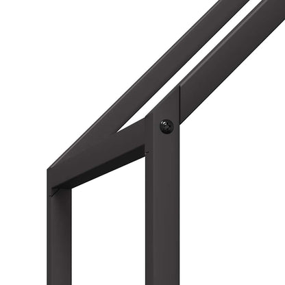 Brandhoutrek 60x25x90 cm koudgewalst staal zwart