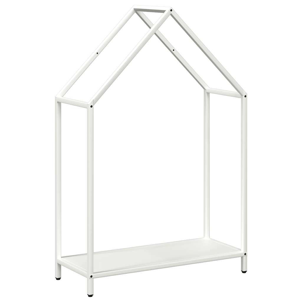 Brandhoutrek 60x25x90 cm koudgewalst staal wit