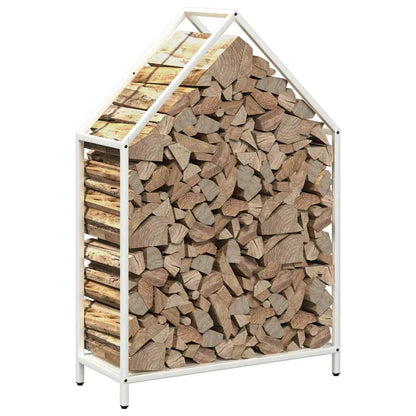 Brandhoutrek 60x25x90 cm koudgewalst staal wit