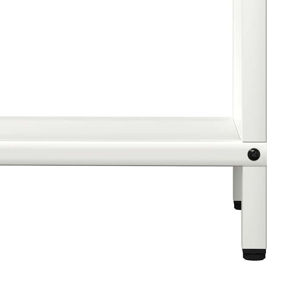 Brandhoutrek 60x25x90 cm koudgewalst staal wit