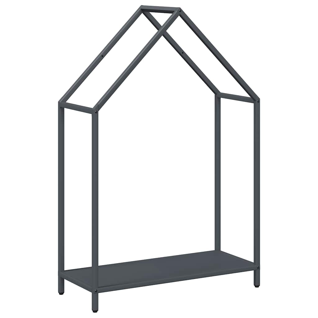 Brandhoutrek 60x25x90 cm koudgewalst staal antracietkleurig