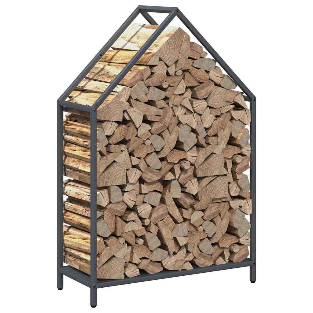 Brandhoutrek 60x25x90 cm koudgewalst staal antracietkleurig