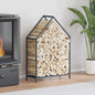 Brandhoutrek 60x25x90 cm koudgewalst staal antracietkleurig
