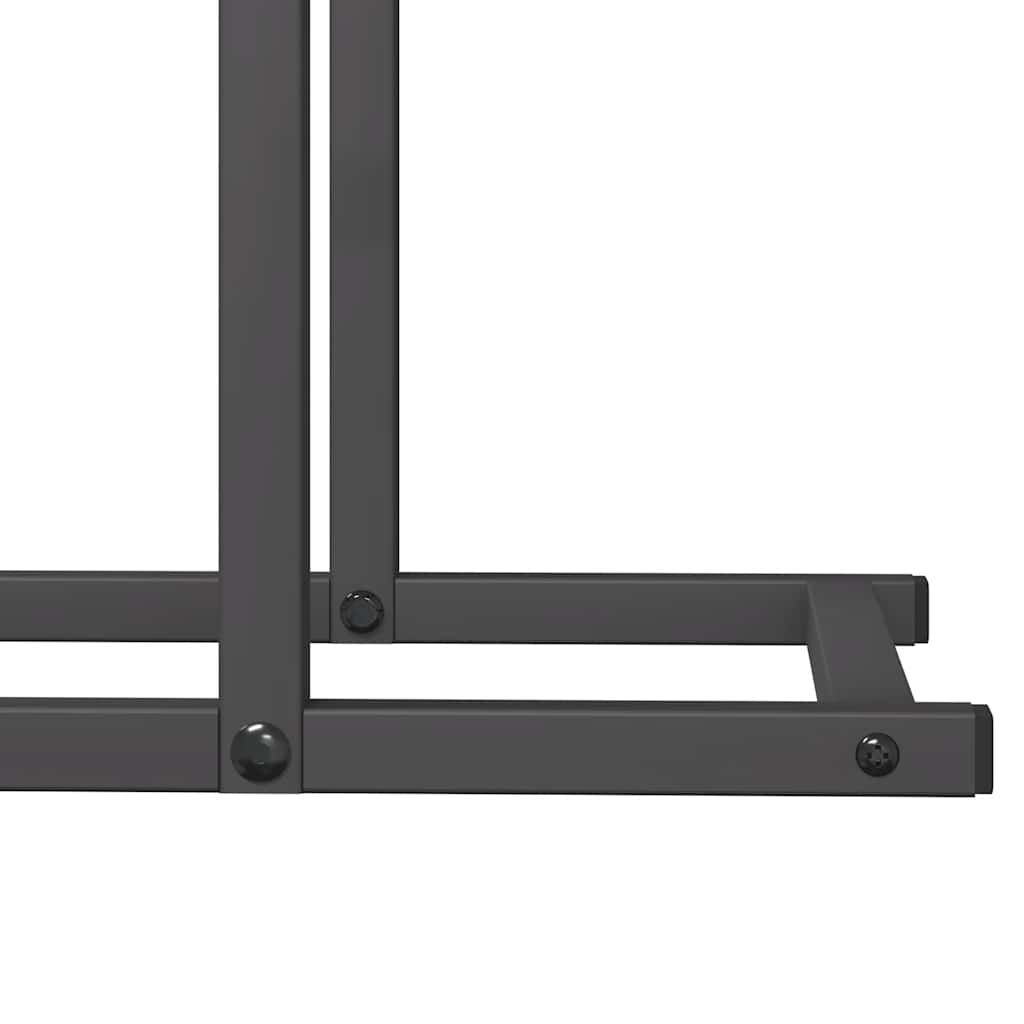 Brandhoutrek 50x25x60 cm koudgewalst staal zwart
