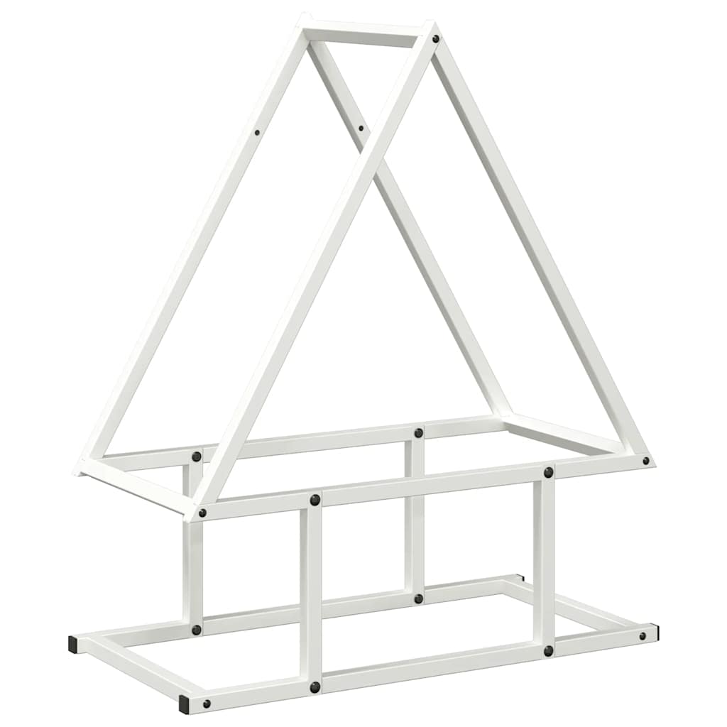Brandhoutrek 50x25x60 cm koudgewalst staal wit