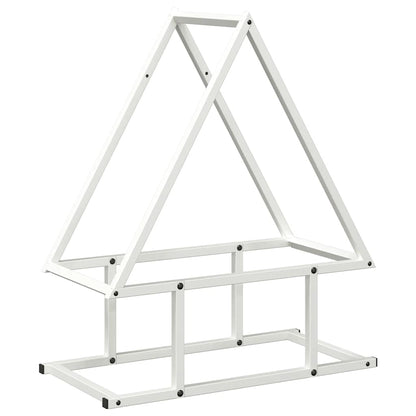 Brandhoutrek 50x25x60 cm koudgewalst staal wit