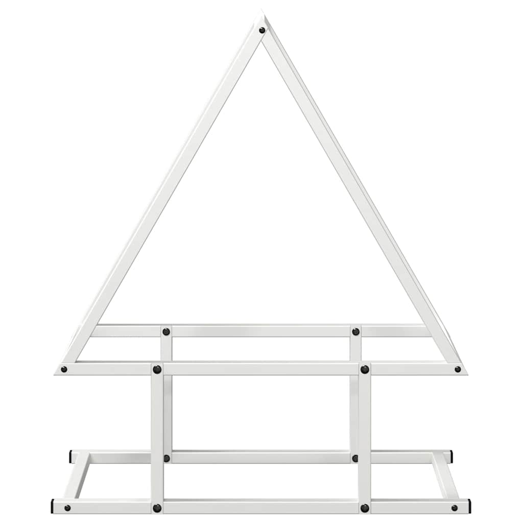 Brandhoutrek 50x25x60 cm koudgewalst staal wit