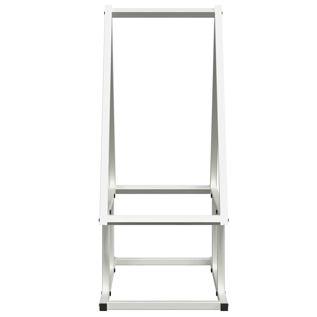 Brandhoutrek 50x25x60 cm koudgewalst staal wit