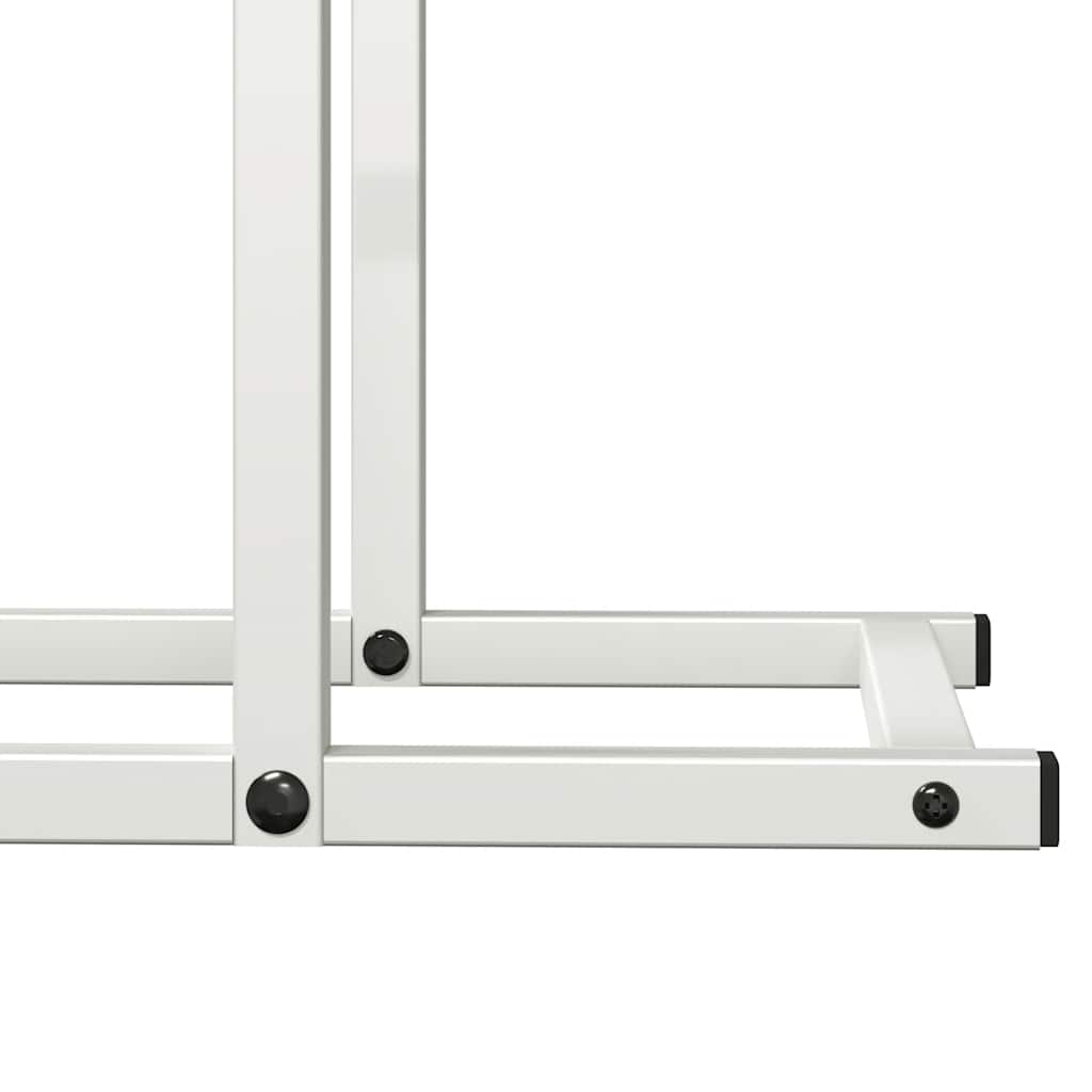 Brandhoutrek 50x25x60 cm koudgewalst staal wit