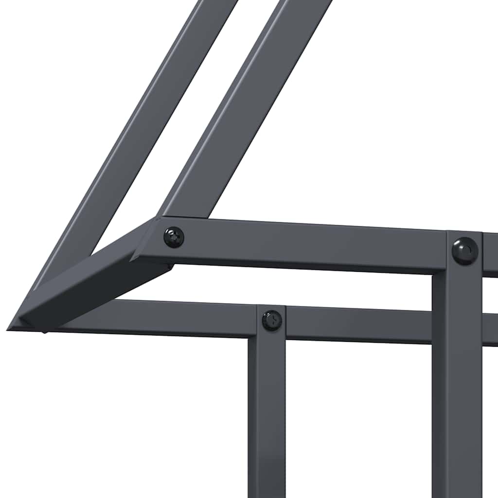 Brandhoutrek 50x25x60 cm koudgewalst staal antracietkleurig