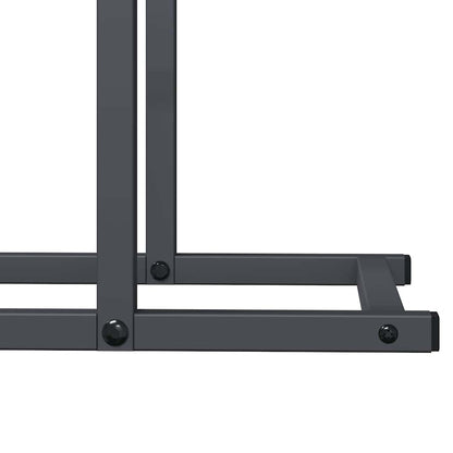 Brandhoutrek 50x25x60 cm koudgewalst staal antracietkleurig