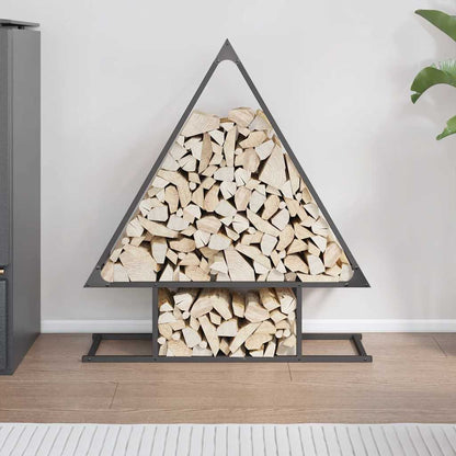Brandhoutrek 80x25x90 cm koudgewalst staal zwart