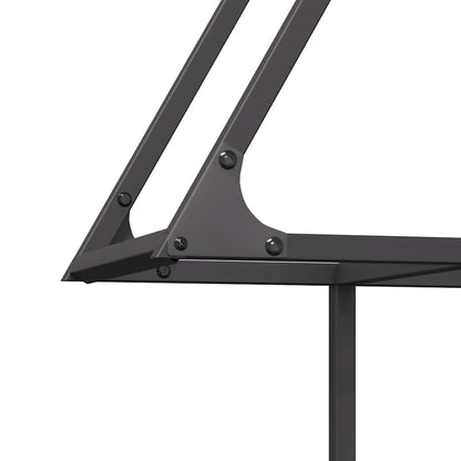 Brandhoutrek 80x25x90 cm koudgewalst staal zwart
