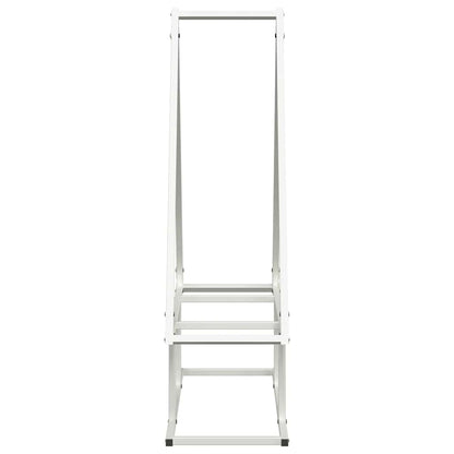 Brandhoutrek 80x25x90 cm koudgewalst staal wit