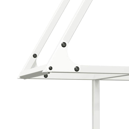 Brandhoutrek 80x25x90 cm koudgewalst staal wit