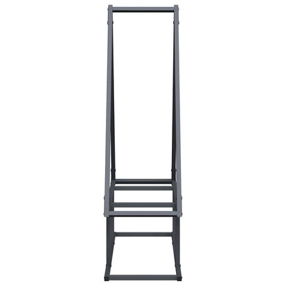 Brandhoutrek 80x25x90 cm koudgewalst staal antracietkleurig