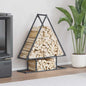 Brandhoutrek 80x25x90 cm koudgewalst staal antracietkleurig