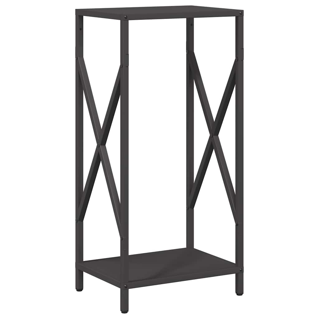 Brandhoutrek 34x25x70 cm koudgewalst staal zwart