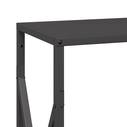 Brandhoutrek 34x25x70 cm koudgewalst staal zwart