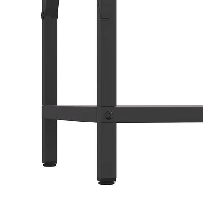 Brandhoutrek 34x25x70 cm koudgewalst staal zwart