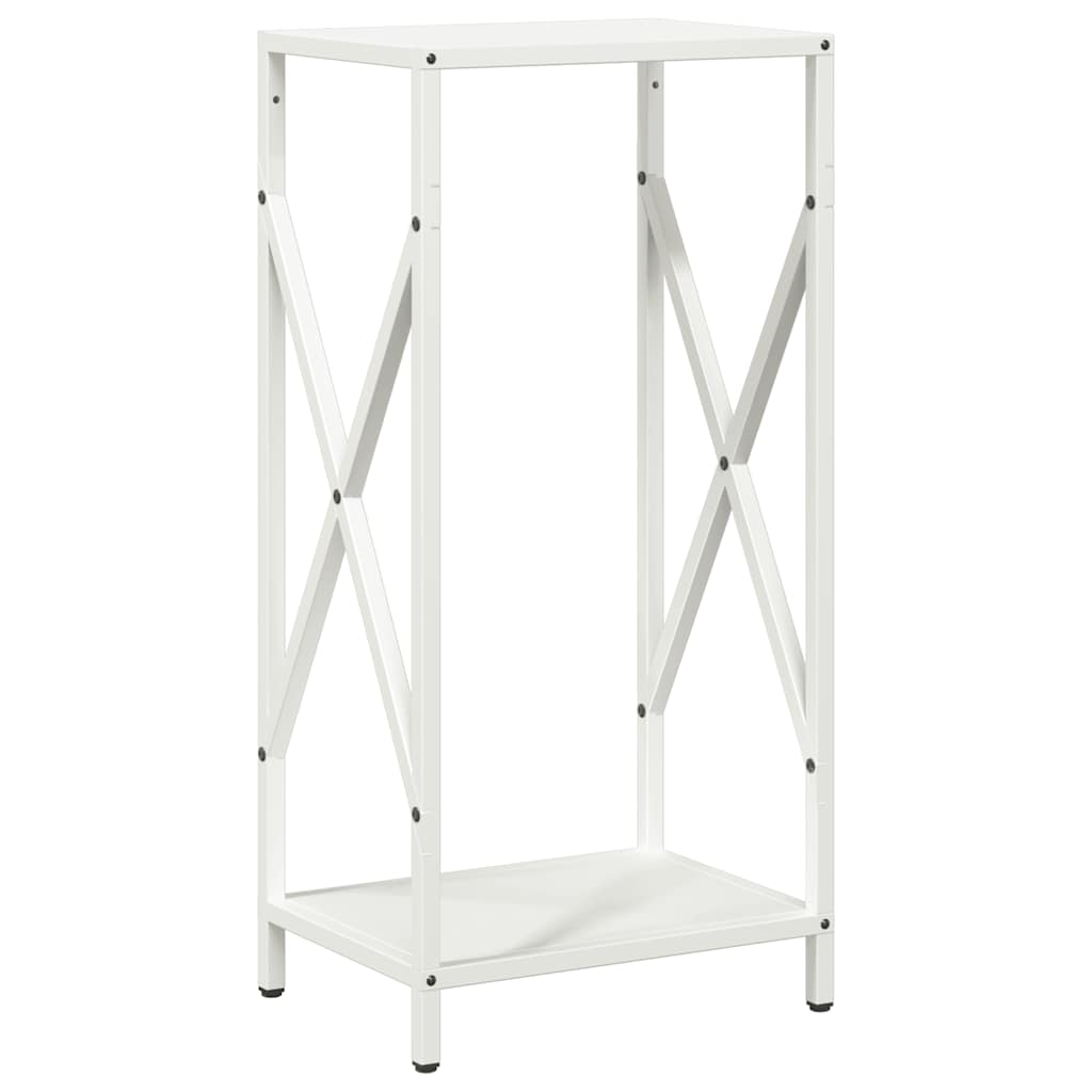 Brandhoutrek 34x25x70 cm koudgewalst staal wit