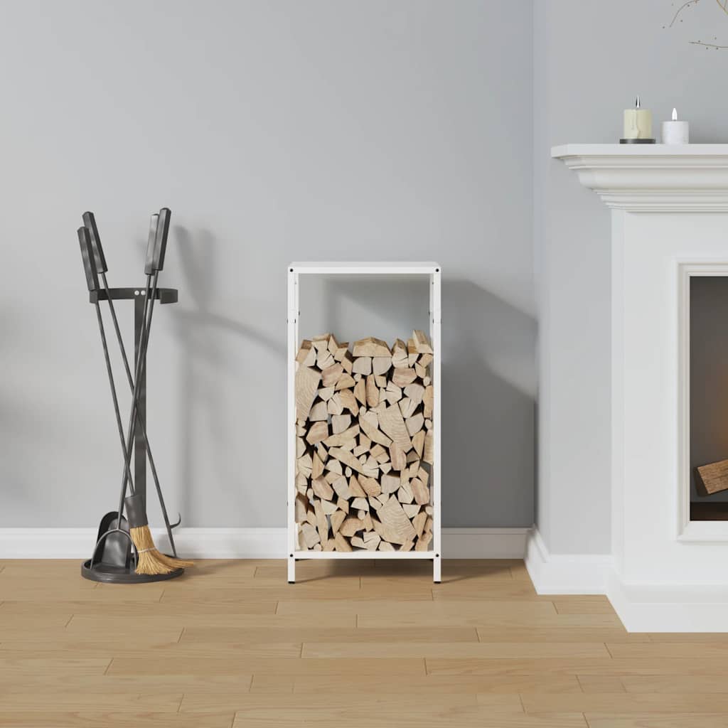 Brandhoutrek 34x25x70 cm koudgewalst staal wit