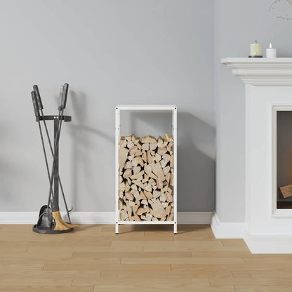 Brandhoutrek 34x25x70 cm koudgewalst staal wit