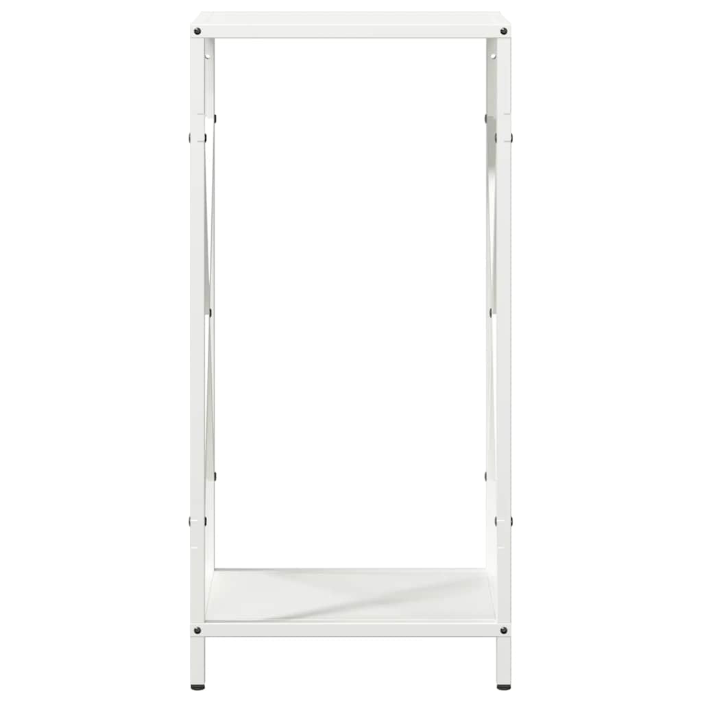 Brandhoutrek 34x25x70 cm koudgewalst staal wit