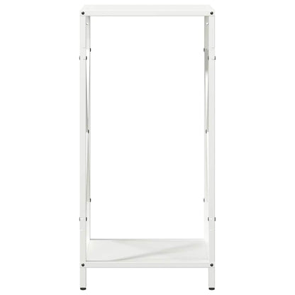 Brandhoutrek 34x25x70 cm koudgewalst staal wit