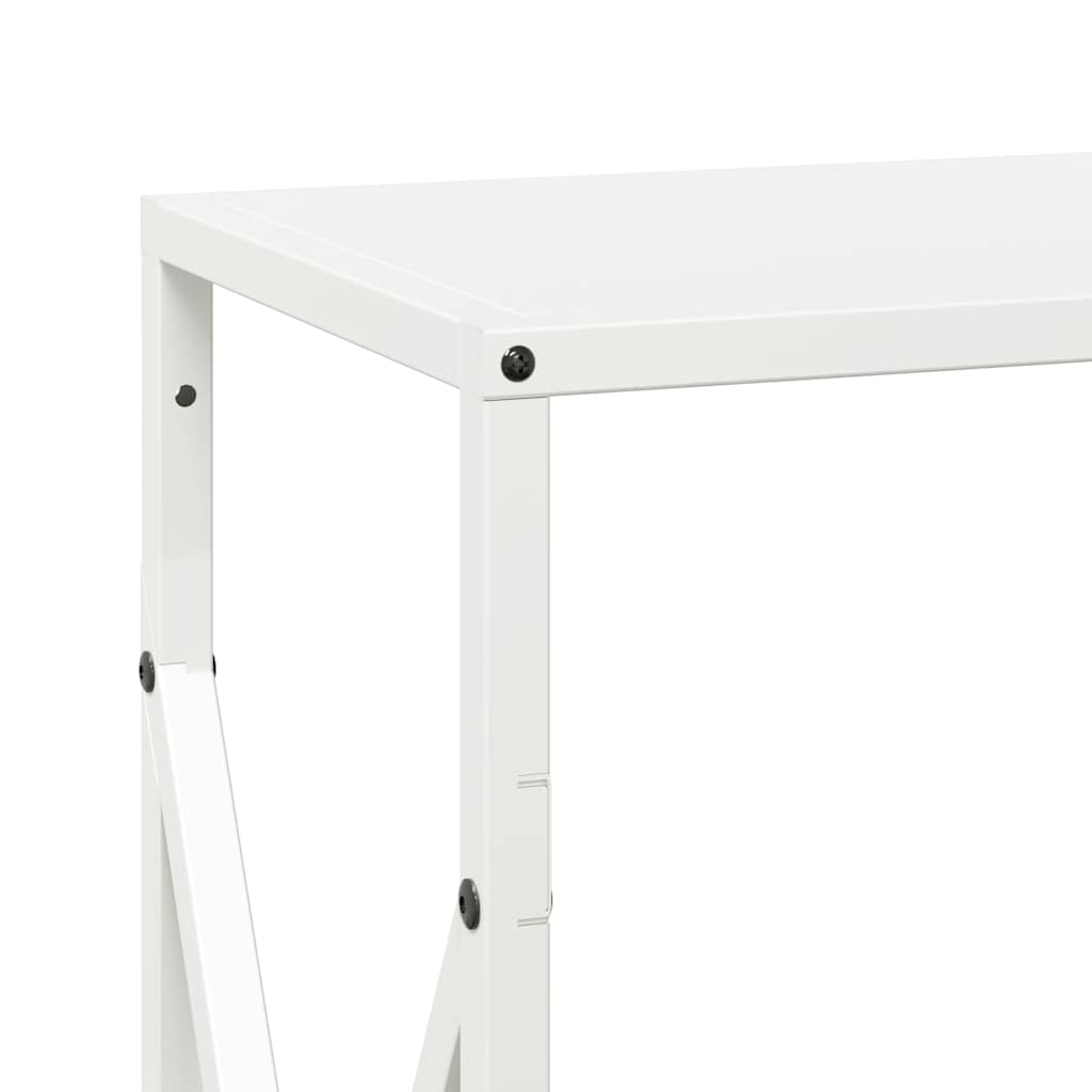 Brandhoutrek 34x25x70 cm koudgewalst staal wit