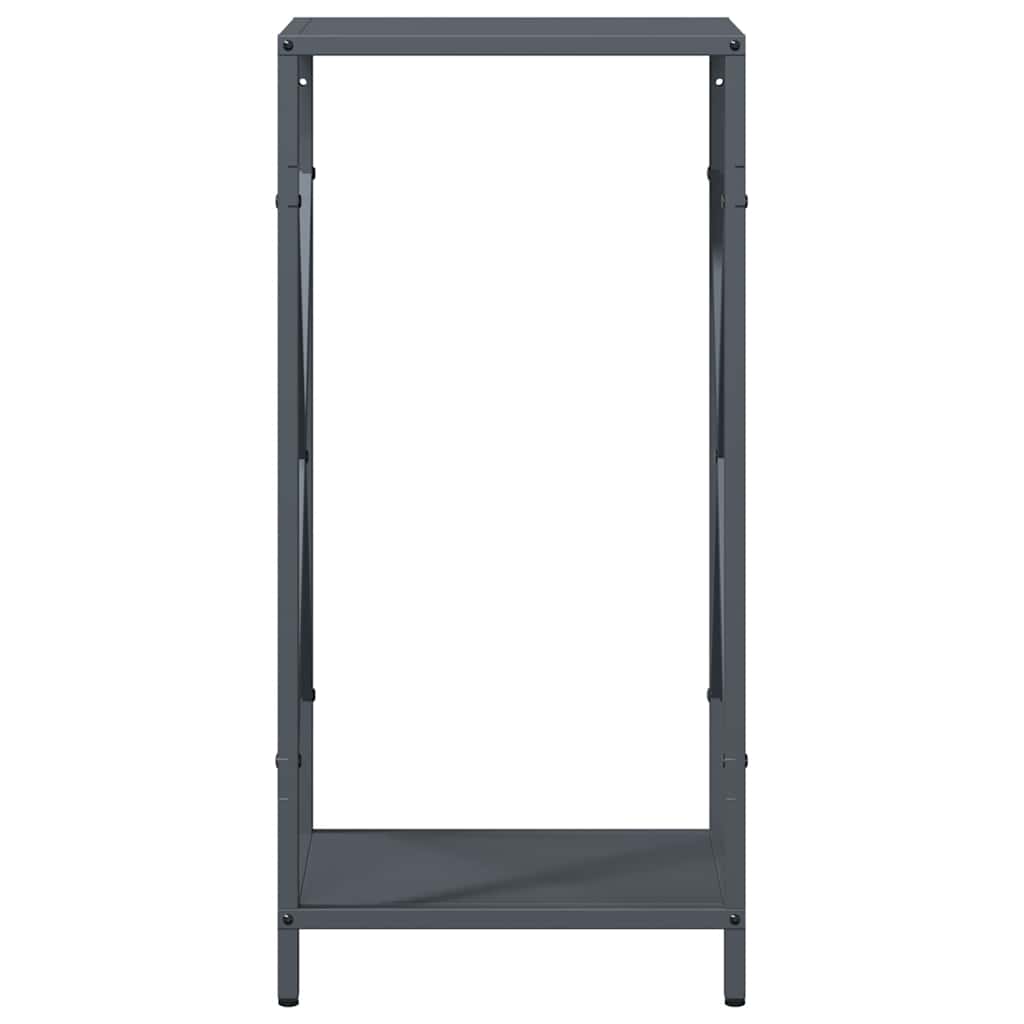 Brandhoutrek 34x25x70 cm koudgewalst staal antracietkleurig