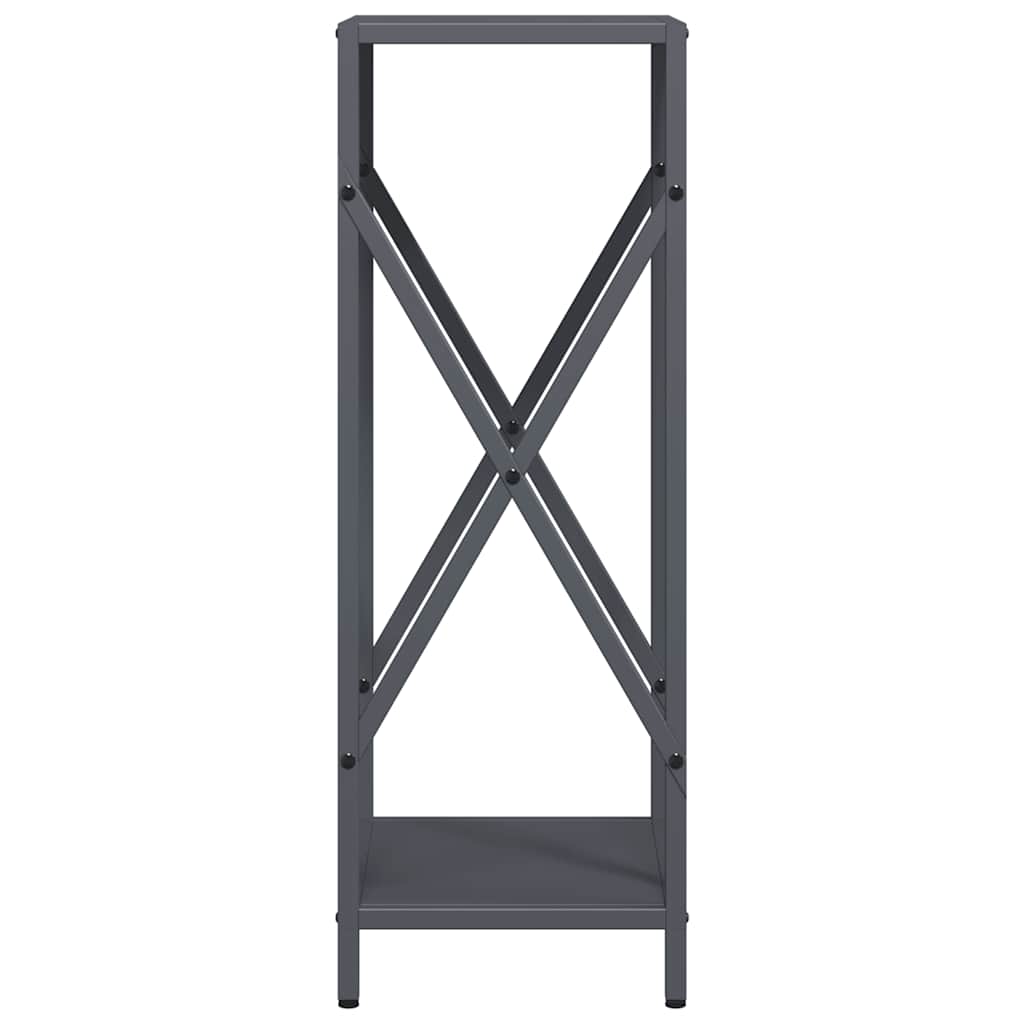 Brandhoutrek 34x25x70 cm koudgewalst staal antracietkleurig